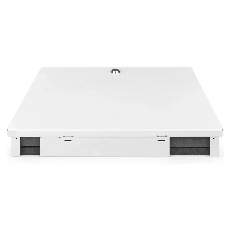 Armário de parede de fibra ótica DIGITUS DN-96843M-OS2, monomodo, pré-montado, 24×LC DX adaptador com pigtails, aço, cinzento, 320×54×280 mm