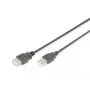 Digitus - Cabo de extensão USB - USB Type-A, 4 pinos (M) - USB Type-A, 4 pinos (F) - 3,0 m (USB / USB2.0) - Preto (AK-300202-030-S)