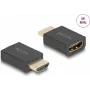 Adaptador HDMI High Speed DeLOCK ficha para conector fêmea 8K 60 Hz preto
