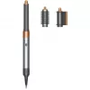 Multistyler Dyson Airwrap Origin Warm Copper Nickel — multistyler, 1300 W, 3 níveis de calor/velocidade, base 360°, cabo de 2,675 m