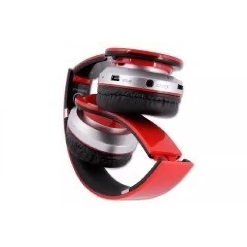 Auscultadores Rebeltec CRISTAL vermelho
