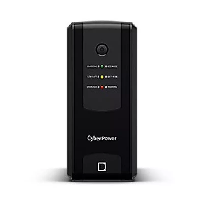 Fonte de alimentação ininterrupta CYBERPOWER UT1050EG-FR, Line-Interactive 1,05 kVA (630 W), 4 saídas Type-E, AVR, USB, RJ-45