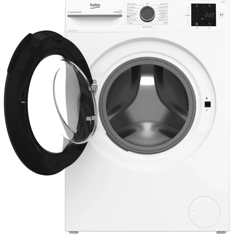 Máquina de lavar BEKO BM1WFSU39223WA, 9 kg, classe energética B, 1200 rpm, profundidade 54,6 cm