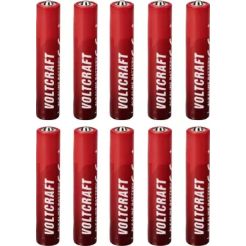 Voltcraft VC-16108025 pilha mini AAAA alcalina de manganês 1,5 V 500 mAh 10 unidades (VC-16108025)