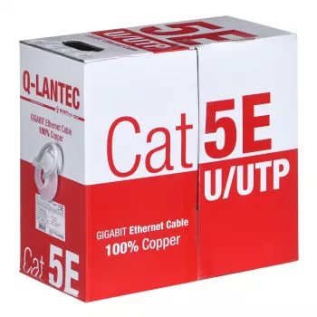 Q-LANTEC Cabo UTP 4PR Cat.5e PVC 305m - Edição LIMITADA (KIU5PVC305NC)