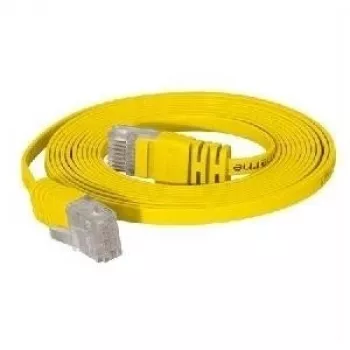 Cabo de rede Tecline 0,5 m Cat.6 amarelo