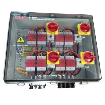 Caixa combinadora PV CNC NV822331 DC 8-in 8-out IP66