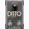 Looper de microfone TC‑Helicon Ditto Mic Looper com entrada de microfone (modelo 000-DDU01-00010)