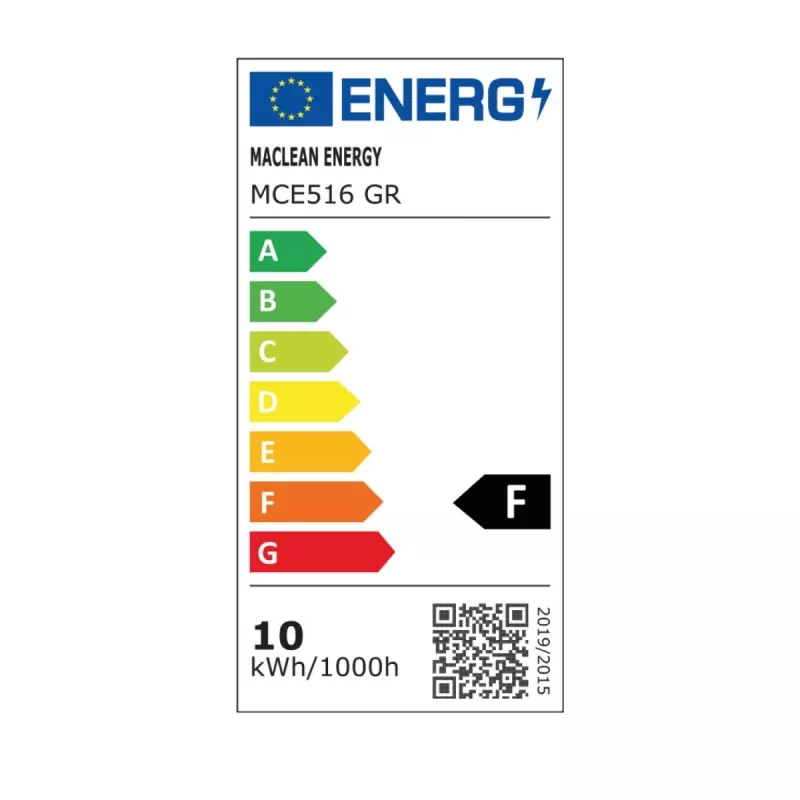 Projetor LED MACLEAN MCE516 com detetor de movimento PIR, 50W, cinzento