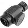 Ficha de reboque AS Schwabe 60464 — conector macho de tração de 13 pólos para cablagem de reboque