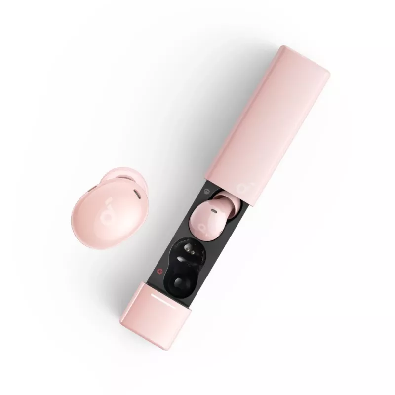 Headset sem fios Anker A30i — Bluetooth, intra-auricular, rosa, para chamadas, música e desporto