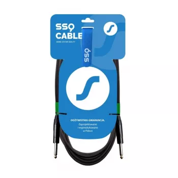 Cabo de áudio TS SSQ Mono 6,3 mm (1/4 polegadas) — 7 m, 6 mm AD, blindado em PVC, 85Ω ±5Ω