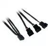 Inter-Tech Argus RS-06 conjunto de ventoinhas RGB, 3x 120 mm (120x120x25), RF, preto/branco