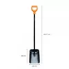 Pá metálica Fiskars Solid com cabo em D