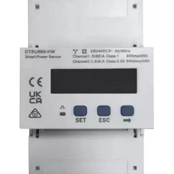 Sensor de potência inteligente de 3 fases HUAWEI DTSU666-HW com conectividade Wi‑Fi para medição de potência e energia