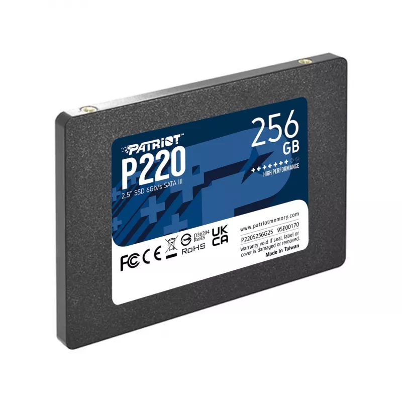 Unidade SSD Patriot P220 256 GB 2,5 polegadas SATA III