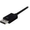 Conversor DisplayPort 1.2 > DVI24+1, cabo preto, 15 cm