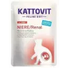 Comida húmida para gatos KATTOVIT Rim/Renal saco 85 g – 12 x 85 g, aves (vaca, frango, pato, peru) para gatos adultos com insuficiência renal