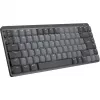 Logitech MX Mechanical Mini 920-010782 teclado sem fios retroiluminado, interruptores com clique, RF sem fios + Bluetooth LE, QWERTY US International, grafite