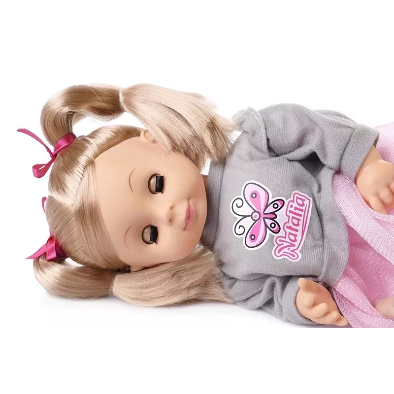 Boneca Natalia falante em polaco com tranças 39cm Artyk