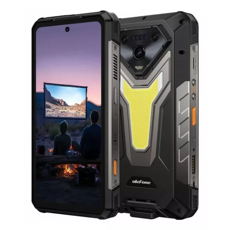 Smartphone UleFone Armor 34 Pro 5G Plus — 6,95 polegadas 1080x2460, MediaTek Dimensity 7300, 16 GB RAM, 512 GB, câmara tripla de 50 MP, 25500 mAh, Dual-SIM, Android 15, IP68/69K