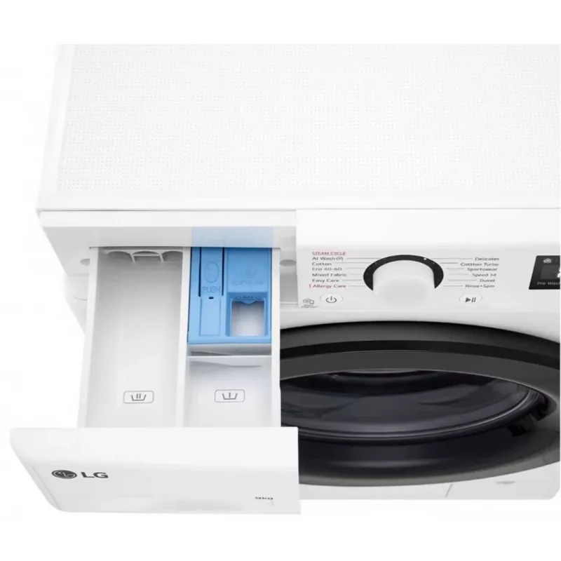 Máquina de lavar LG F2WR509SBW 9 kg, classe de eficiência energética A