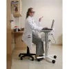 Carrinho para portátil Ergotron StyleView, SV10 – carrinho para notebook – médico – metal – branco, alumínio – tamanho do ecrã: até 43,2 cm (até 43,20 cm (17)) (SV10-1100-0)