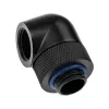Adaptador 90° G1/4 polegadas rosca macho para rosca fêmea G1/4 polegadas rotativo, XSPC, preto, pack de 4