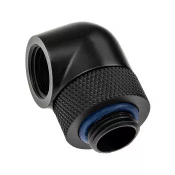 Adaptador 90° G1/4 polegadas rosca macho para rosca fêmea G1/4 polegadas rotativo, XSPC, preto, pack de 4
