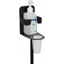 Suporte de desinfeção EUROLITE 80703005 preto — suporte autónomo para dispensador de desinfetante de mãos, preto