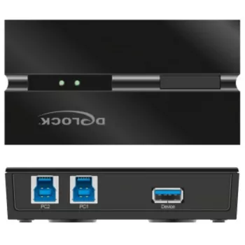 Comutador de dados para computador DeLOCK 11495 5 Gbit/s preto plástico