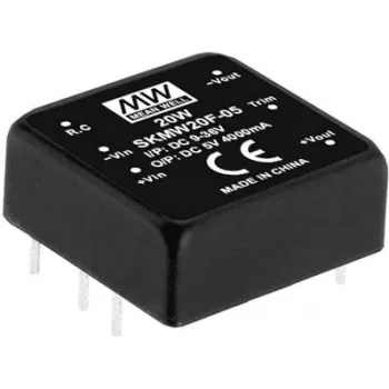 Fonte de alimentação MEAN WELL SKMW20G-15 20 W entrada 18-75 V saída 15 V