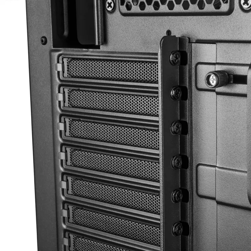 Caixa de PC MODECOM Oberon Pro Midi Tower — preto, suporta ATX/microATX/ITX, 7 slots de expansão, GPU até 395 mm, 5 baías HDD/3 SSD