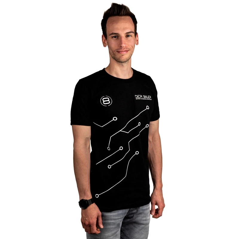T-shirt der8auer PCB-Design tamanho L