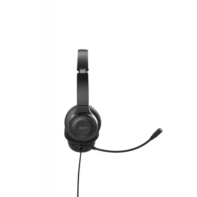 Acer AHW154 GP.HDS11.02D auscultadores de escritório com fio, estéreo, ficha jack, microfone flexível integrado, pretos