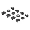 Delock 66884 Painel de calha DIN de 19 polegadas, 2U, preto