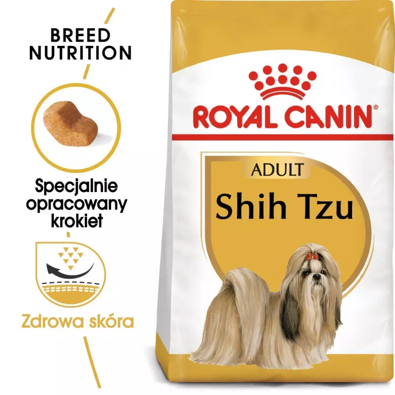 Ração seca para cães Royal Canin Shih Tzu Adult 1,5 kg — aves, 24% proteína, 20% gordura, para Shih Tzu adultos de raça pequena