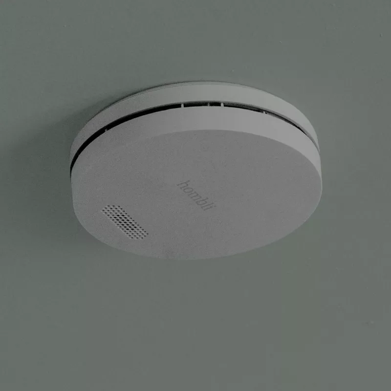 Detetor de fumo Hombli HBSA-0108 sem fios fotoelétrico 3V lítio