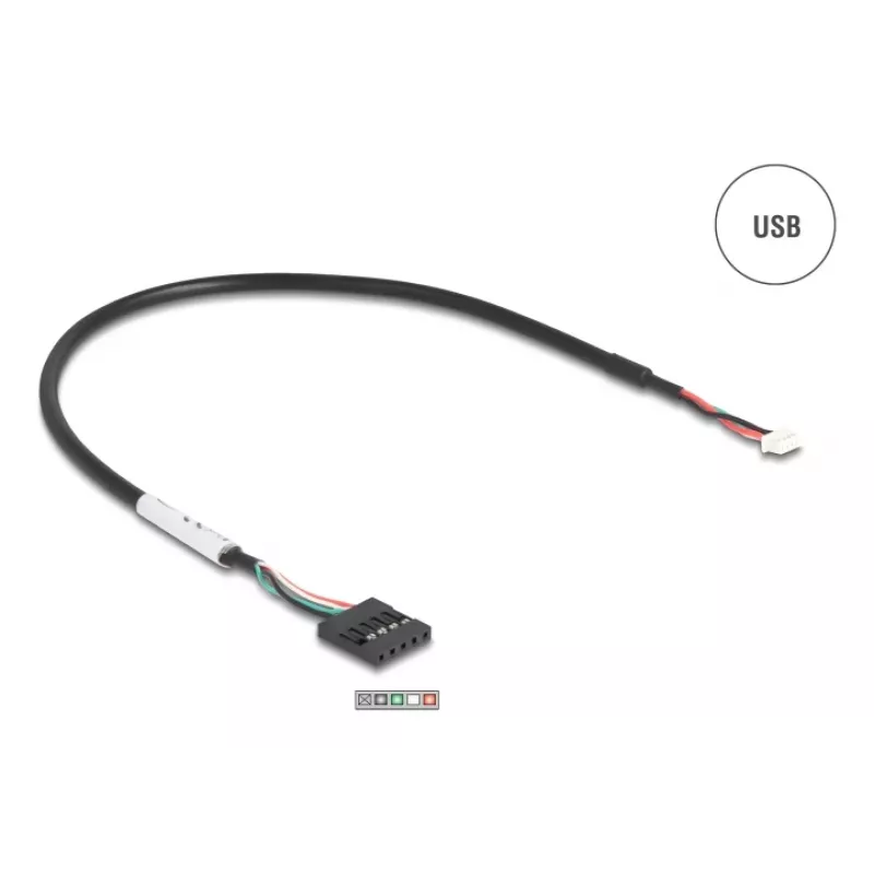 Delock 90892 Conversor de USB para RS-232, FTDI FT231XS, USB 2.0, barra de pinos para D-Sub 9