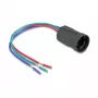 Delock 90789 Tomada para botão de pressão ou interruptor de 19 mm de 3 pinos