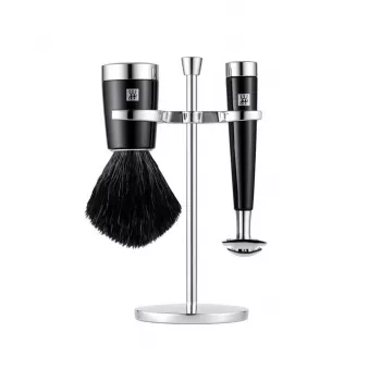 Conjunto de barbear ZWILLING CLASSIC de 3 peças com máquina de barbear, pincel e suporte