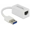 DeLOCK 65905 adaptador de rede de USB Type-A para Gigabit LAN, branco