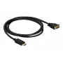 Cabo Delock DisplayPort 1.1 macho > DVI 24+1 macho passivo 1 m preto (82590)