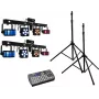 Conjunto de barras laser LED EUROLITE 2x KLS PRO com Easy Show e 2x suportes M-4