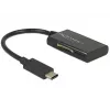 Delock USB 3.1 Gen 1 Leitor de cartões ficha USB Type-C 4 slots - Leitor de cartões - All-in-One (MMC, SD, miniSD, RS-MMC, TransFlash, MMCmobile, microSD, MMCmicro, SDHC, miniSDHC, microSDHC, SDXC, microSDXC, SDHC UHS-I, microSDHC UHS-I)