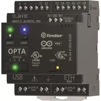 Finder Opta Advanced 8A.04.9.024.8320 módulo de comunicação PLC 12 V/DC, 24 V/DC (8A.04.9.024.8320)