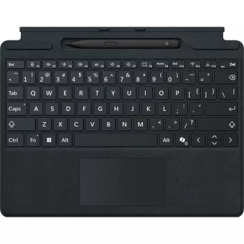 Teclado Microsoft Surface Pro com caneta fina QWERTZ alemão preto