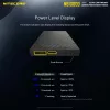 Powerbank portátil Nitecore NB10000 — 10000 mAh, USB‑A + USB‑C, 38 W saída total, cinzento