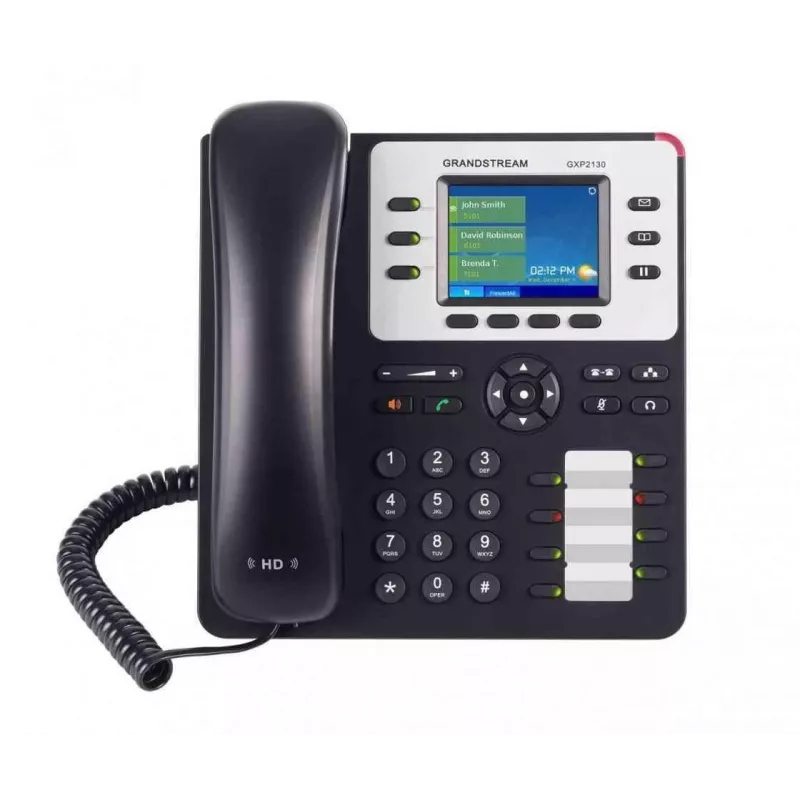 Grandstream Networks GXP-2130 Telefone IP Preto 3 linhas TFT