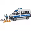 Conjunto Mercedes-Benz Polícia Sprinter com figura e módulo de luz/som